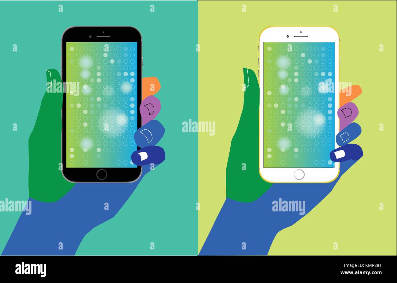 smart phones, cell phones Stock Vector Image & Art - Alamy