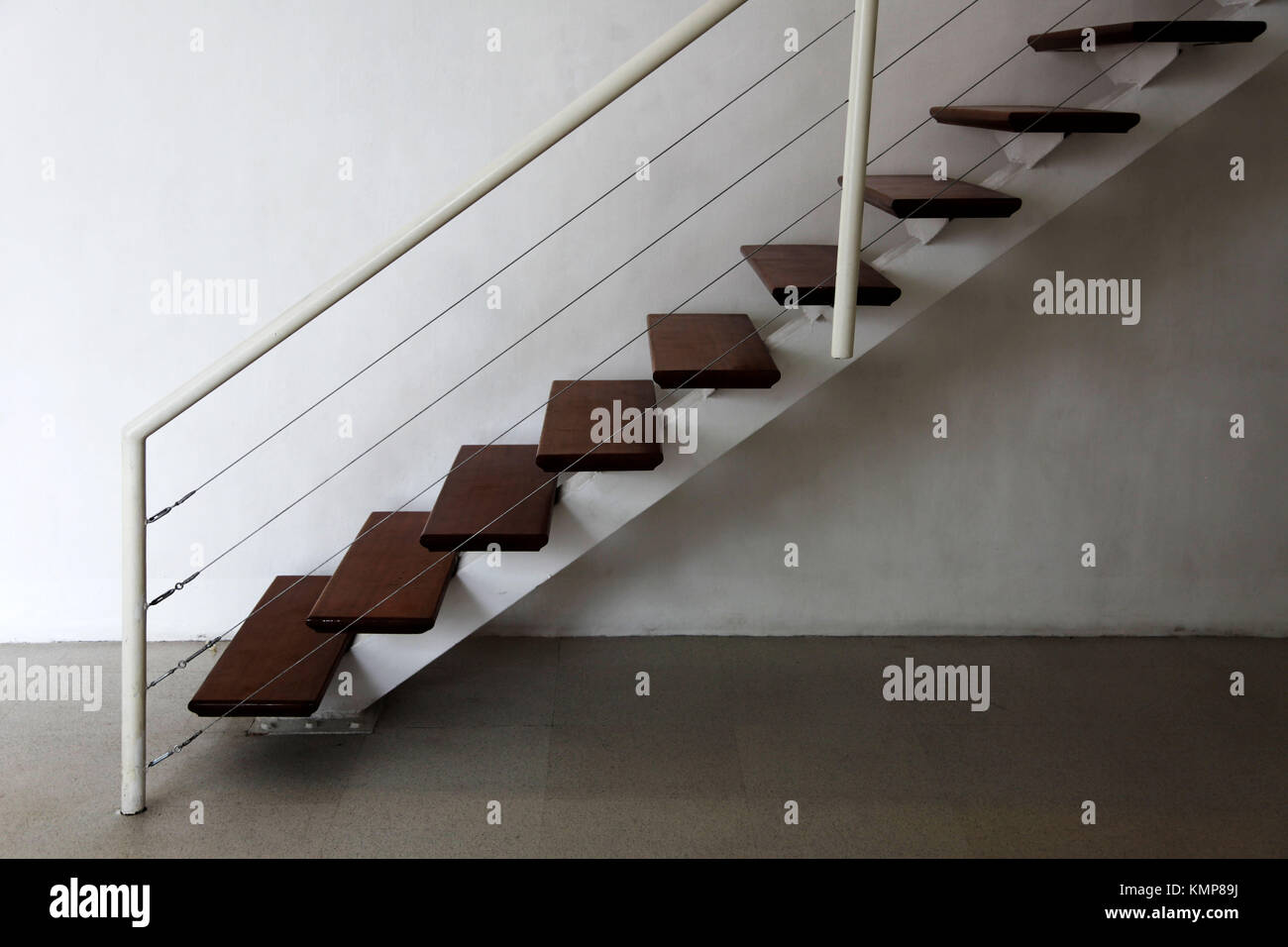modern staircases in a design simple flat Stock Photo