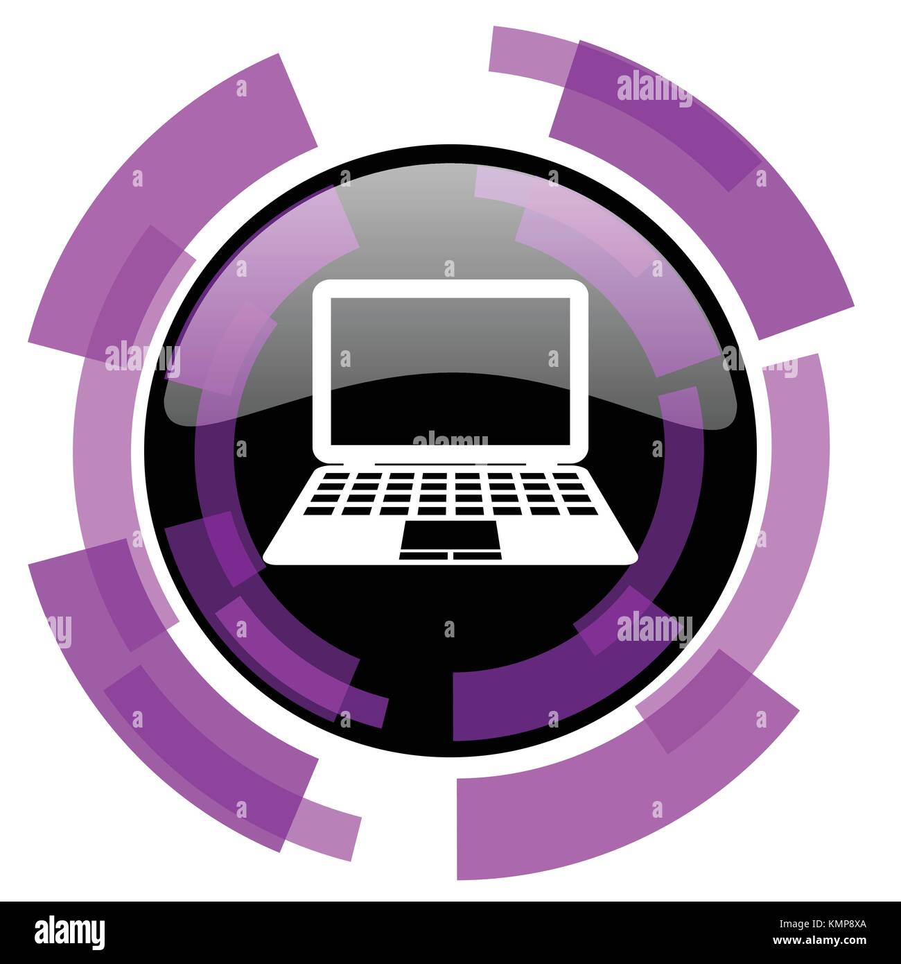 Computer pink violet modern design vector web and smartphone icon ...