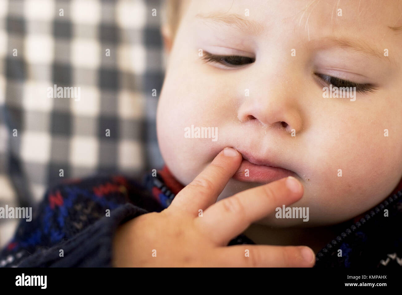 18monthold baby boy Stock Photo Alamy