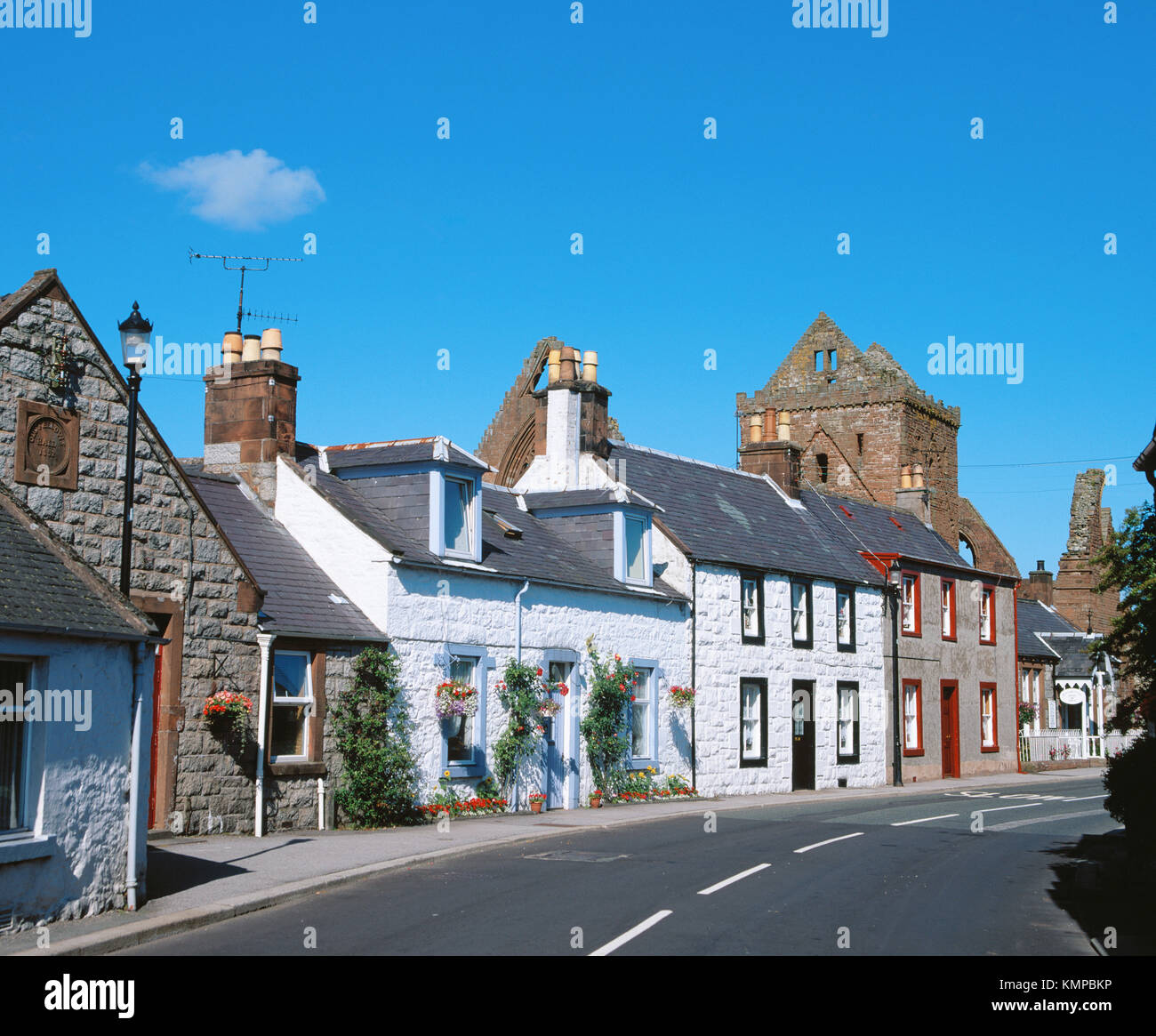 New Abbey village, near Dumfries. Dumfries and Galloway. Scotland Stock