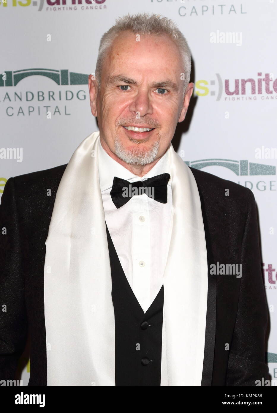 London, UK. 8th December, 2017. 80s musician and hitmaker Nik Kershaw  attends Teens Unite - The Ten Year Tale Fundraiser at East Wintergarden,  Canary Wharf, London on Friday 8 December 2017 Photo