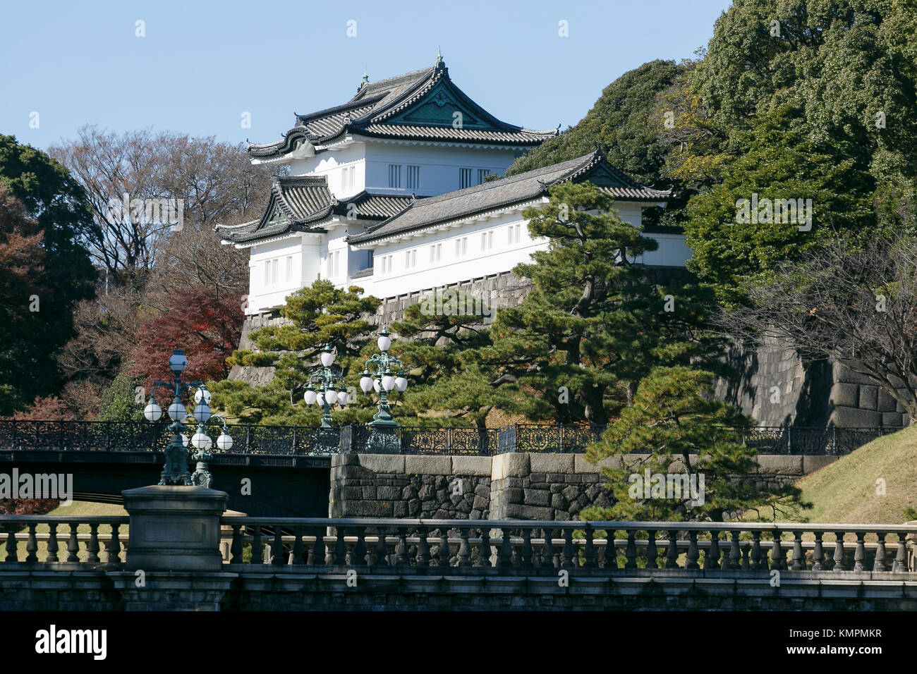 A view of the Seimon-Tetsubashi (Main Gate Bridge) of Imperial Palace ...