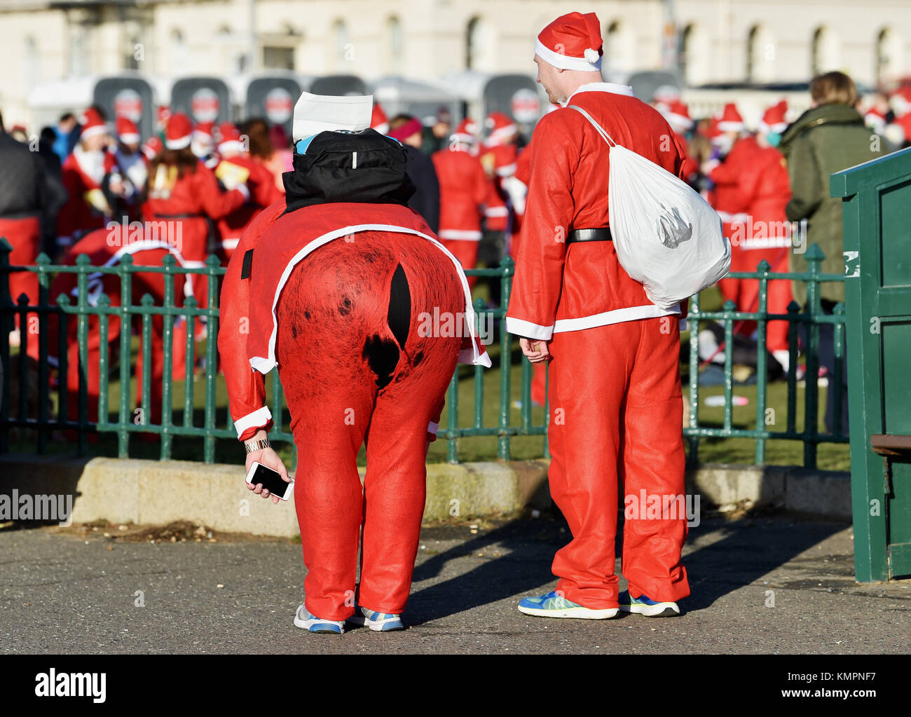 Santa Splits Bending over tear hi-res stock photography and images - Alamy