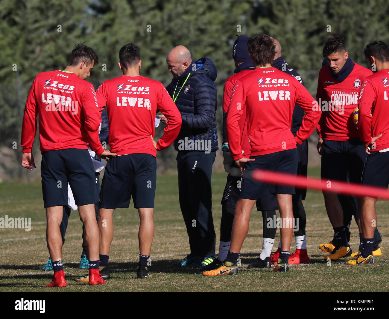Crotone, Walter Zenga, new coach of FC Crotone at his first team training.  09/12/2017, Crotone, Italy Stock Photo - Alamy