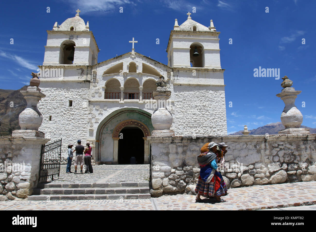 Maca ( Peru) November, 18 th 2015; Maca chruch on the Colca Canyon in the Andes Cordilleras Credit: Sebastien Lapeyrere/Alamy Live News. Stock Photo