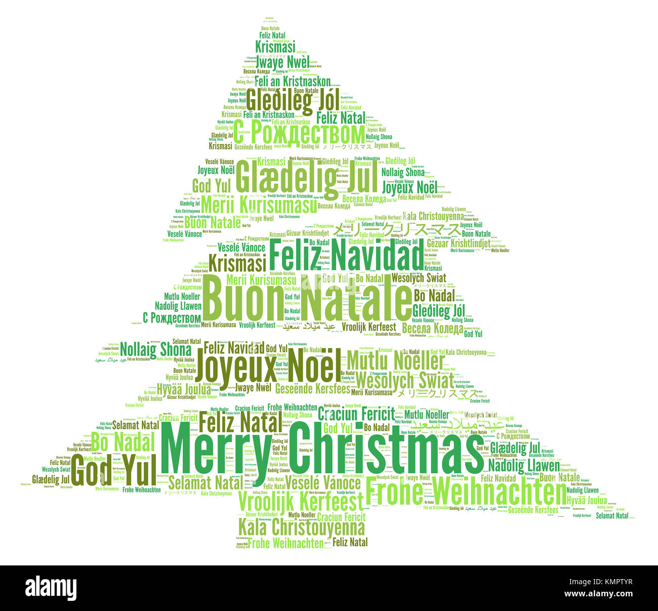Merry Christmas in different languages word cloud Stock Photo Alamy