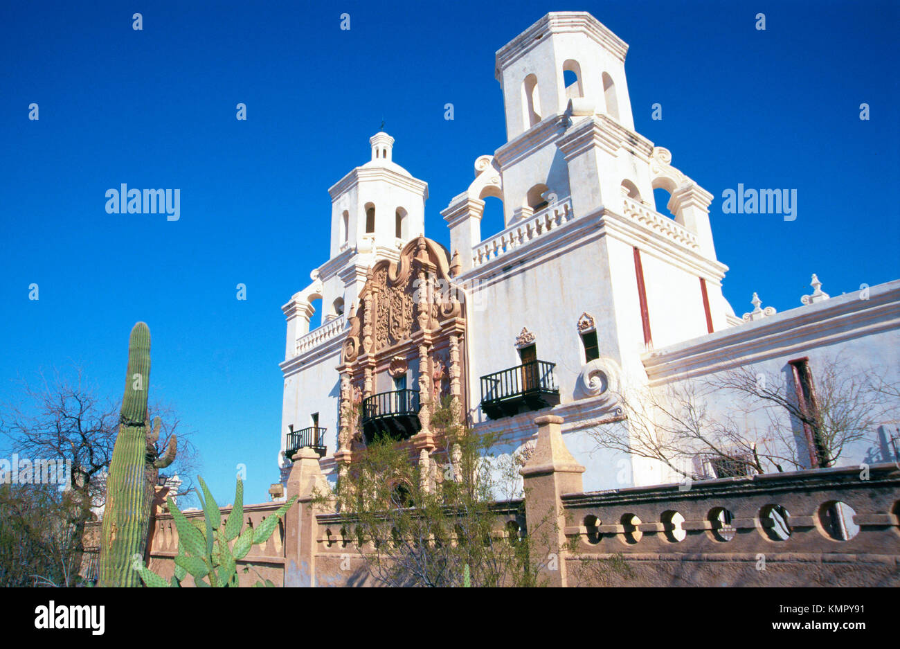 Mission San Xavier del Bac (aka White Dove of the Desert). Tucson