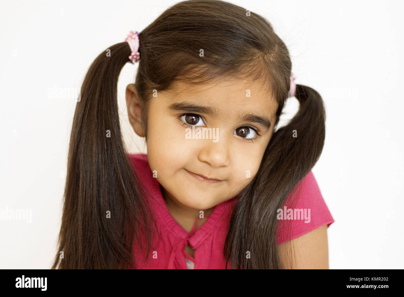 Portrait of young (3-4 years) Indian girl. London, UK Stock Photo - Alamy