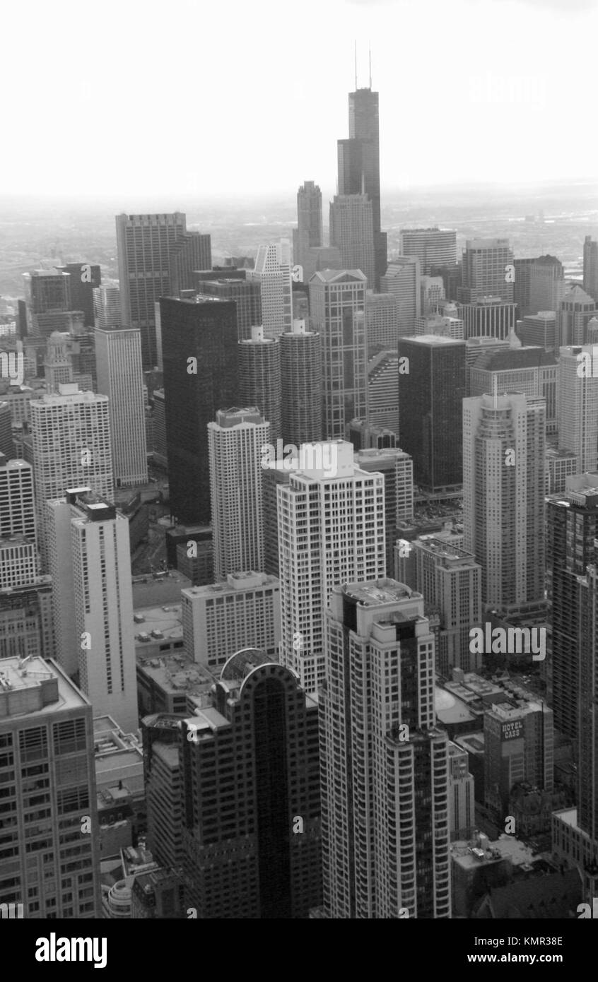 Chicago, Illinois, Aerial View of Chicago Stock Photo Alamy