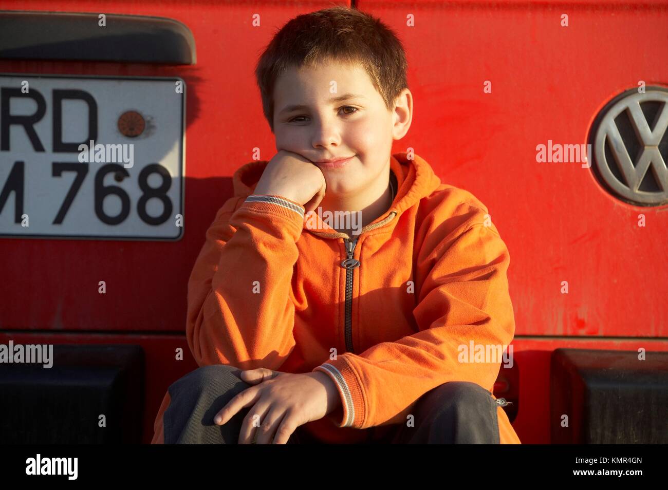 9 year old boy Stock Photo Alamy