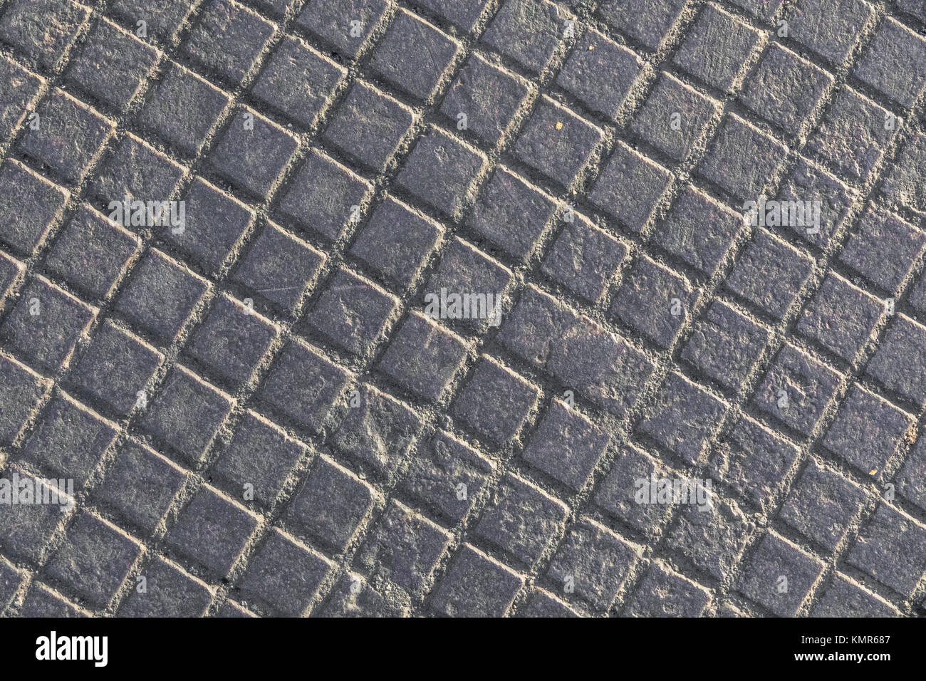 detail of a manhole cover in montuak, ny Stock Photo
