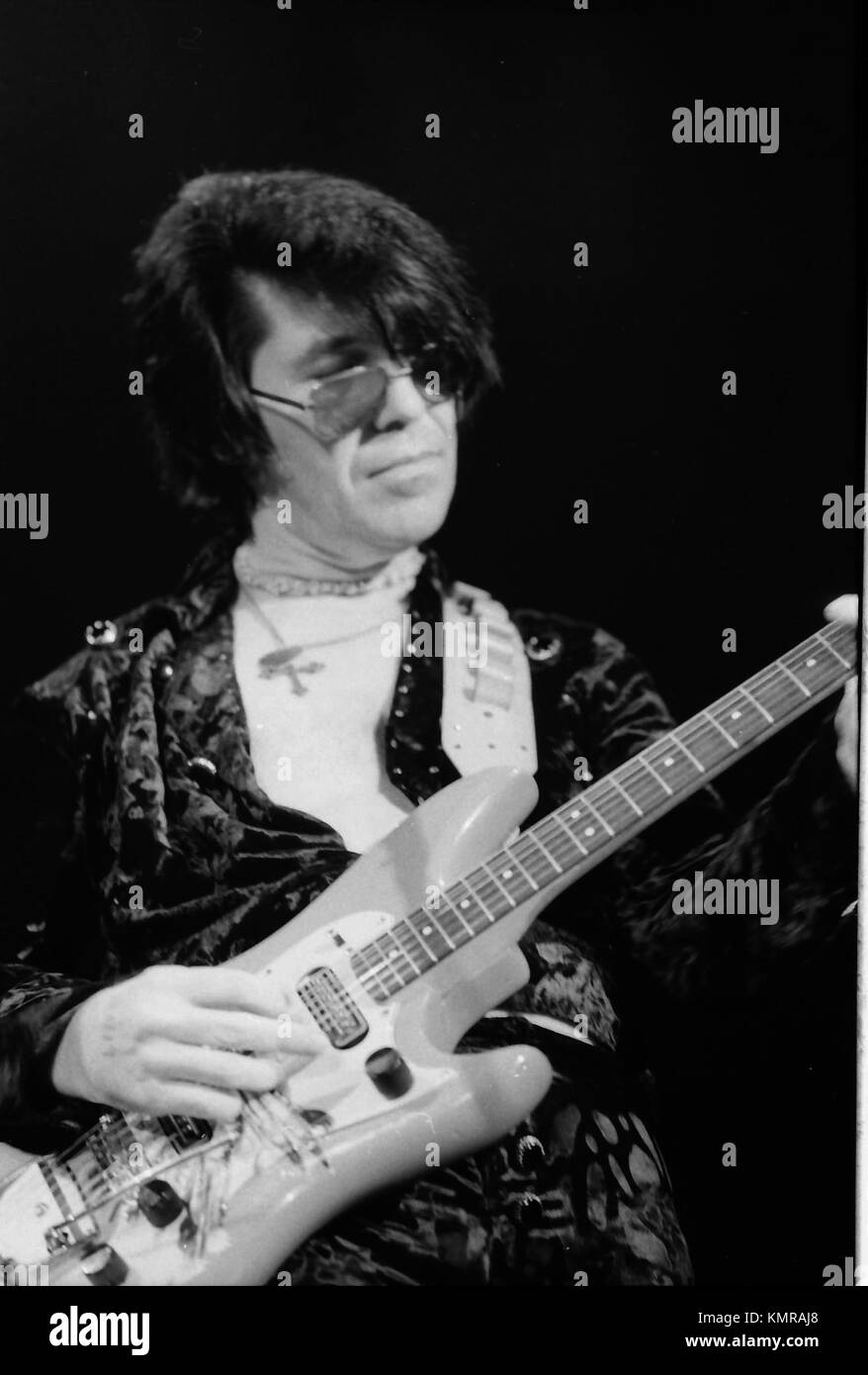 Link Wray Model SAN FRANCISCO, CA - 1975: Link Wray pictured during a concert in San ...