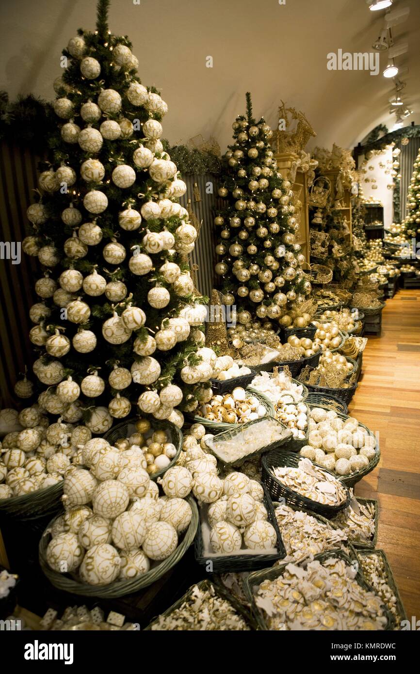 Christmas ornaments. Salzburg, Austria Stock Photo Alamy