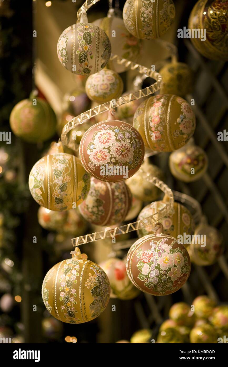 Christmas ornaments. Salzburg, Austria Stock Photo Alamy