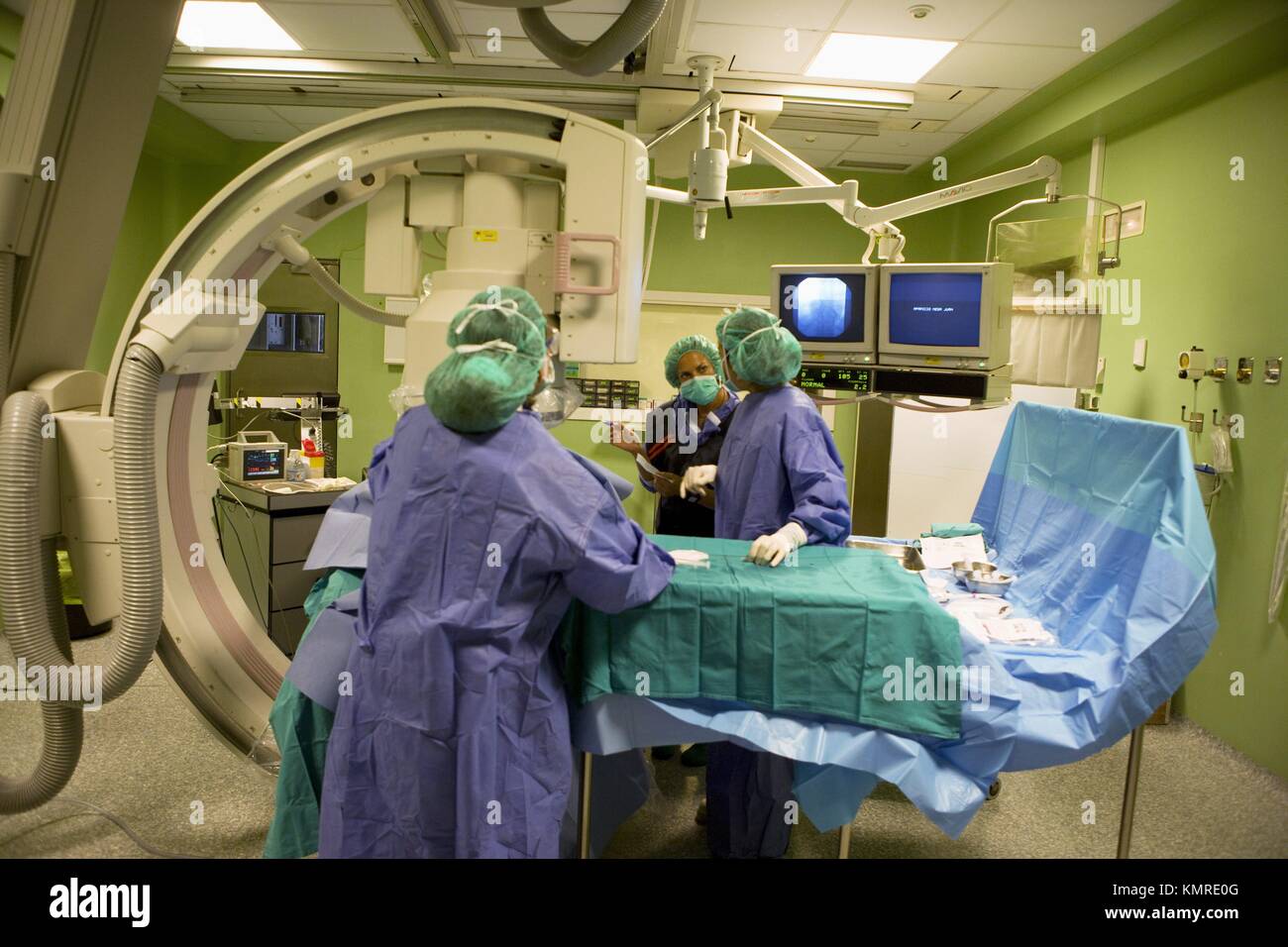 Interventional and vascular radiology, Hospital Stock Photo Alamy