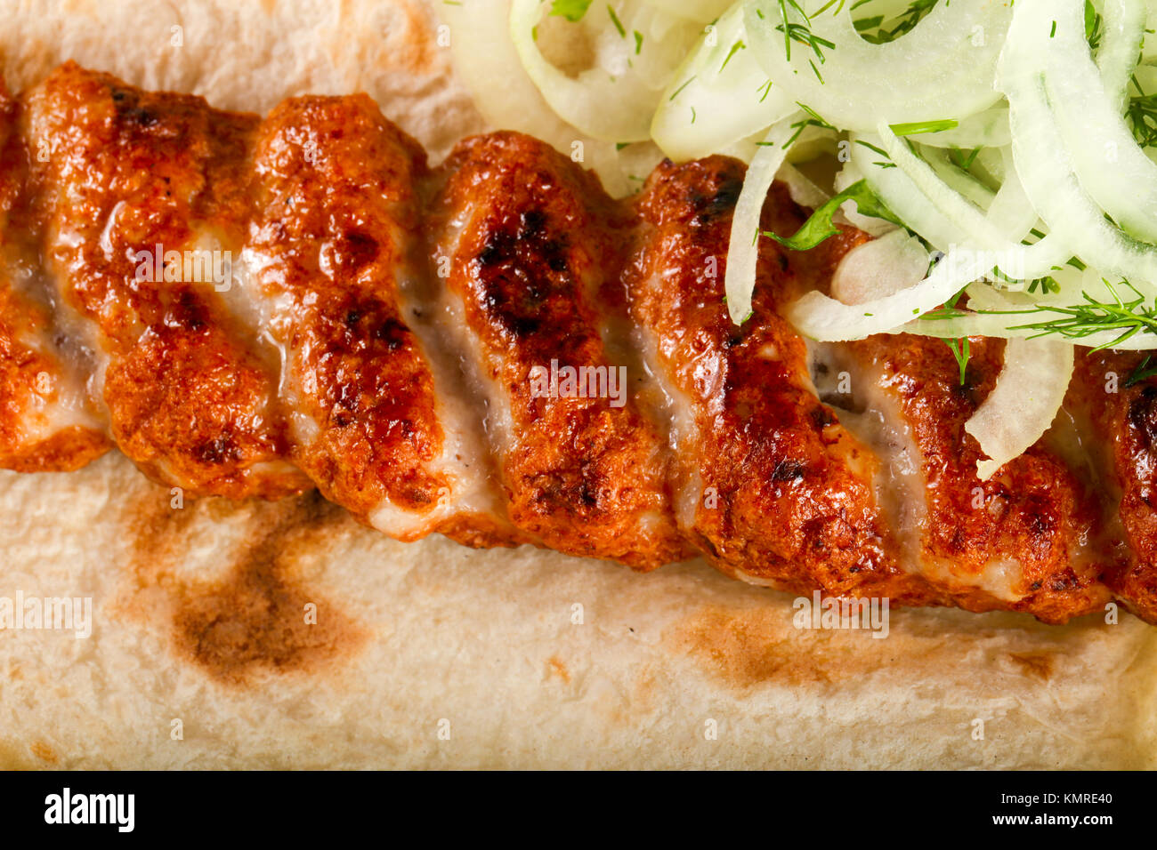 Pork minced kebab Stock Photo Alamy
