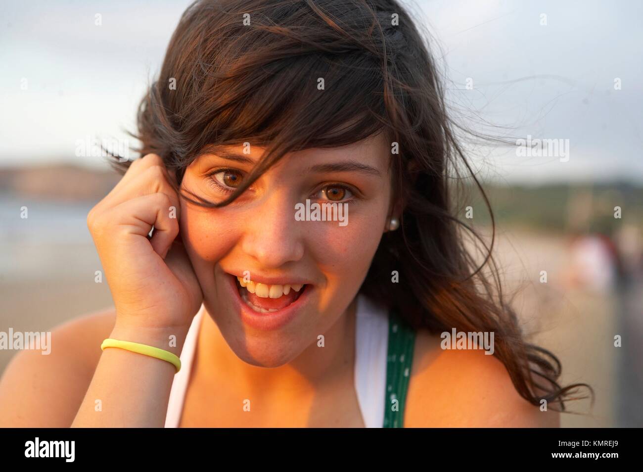 Female teen, 17 years old Stock Photo Alamy