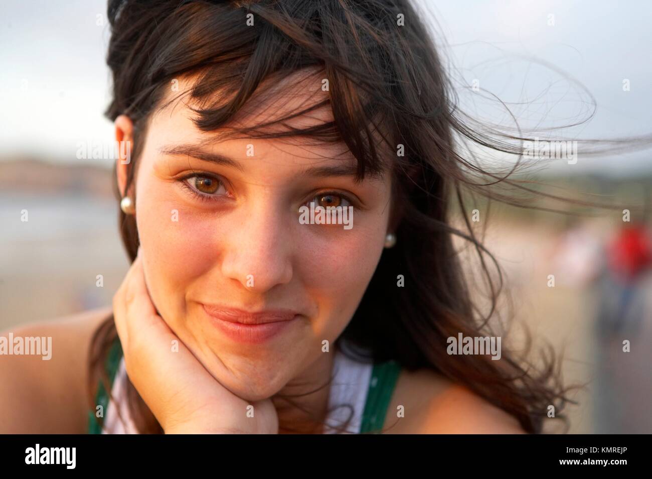 Female teen, 17 years old Stock Photo Alamy