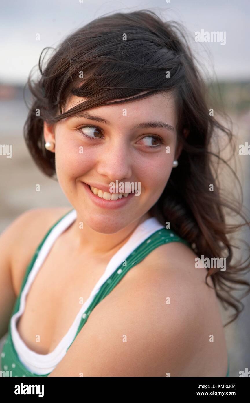 Female teen, 17 years old Stock Photo Alamy