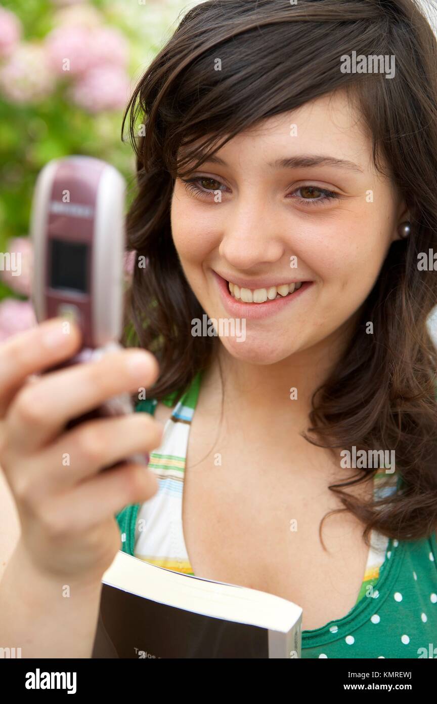 Female teen, 17 years old Stock Photo Alamy