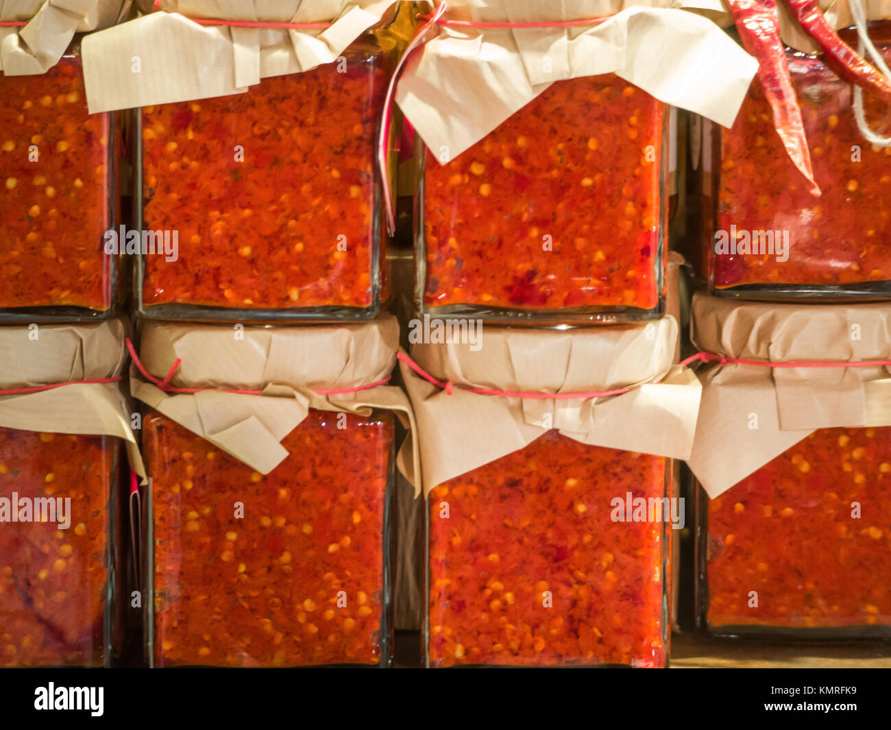 Oil and hot peppers hires stock photography and images Alamy