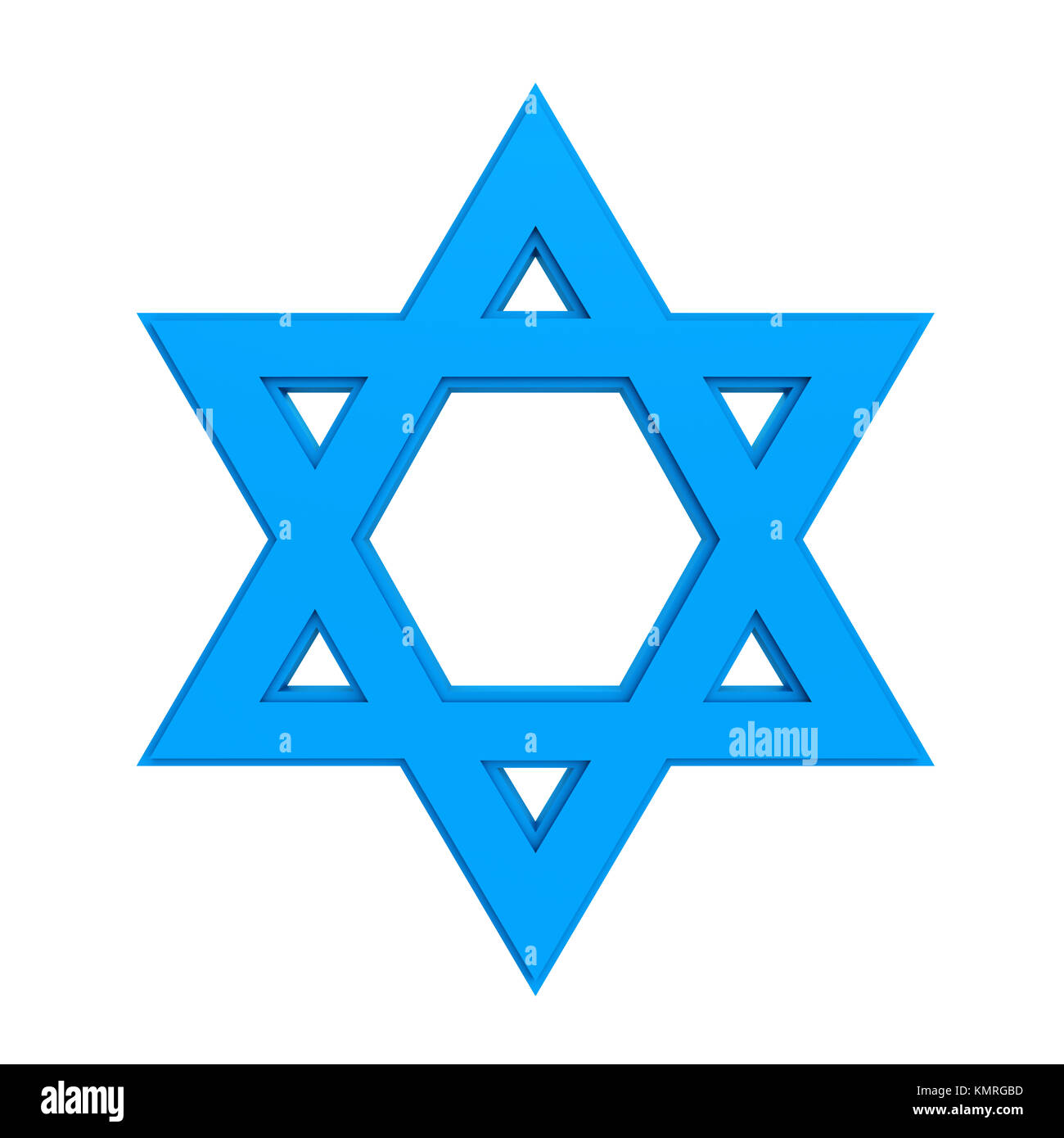 Star of David Isolated Stock Photo