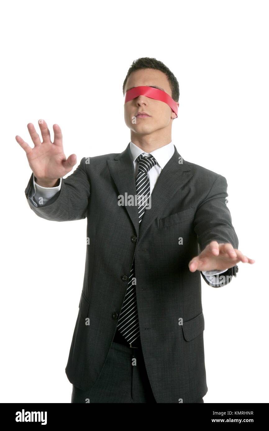 Blindfolded Man Isolated On White, Human Rights Concept Stock Photo,  Picture and Royalty Free Image. Image 139654906.