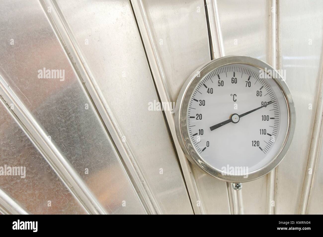 industrial indicator in a metallic deposit Stock Photo Alamy