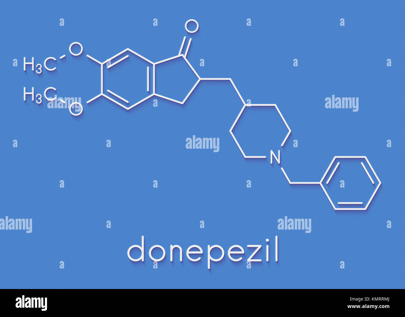 Donepezil Alzheimer #39 s disease drug molecule Skeletal formula Stock Donepezil Alzheimer #39 s disease drug molecule Skeletal formula Stock