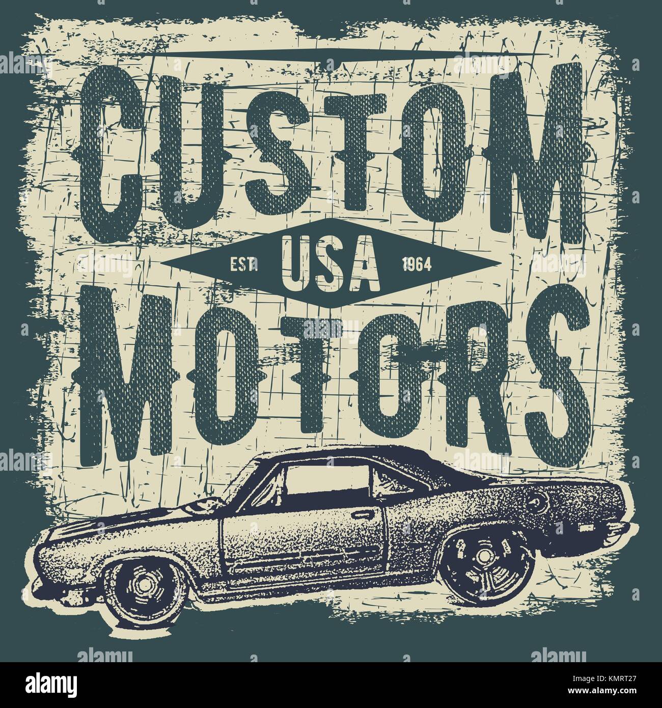 Vector vintage sport racing car, T-shirt Graphics, Vintage typography  #Sponsored , #spon, #sp…