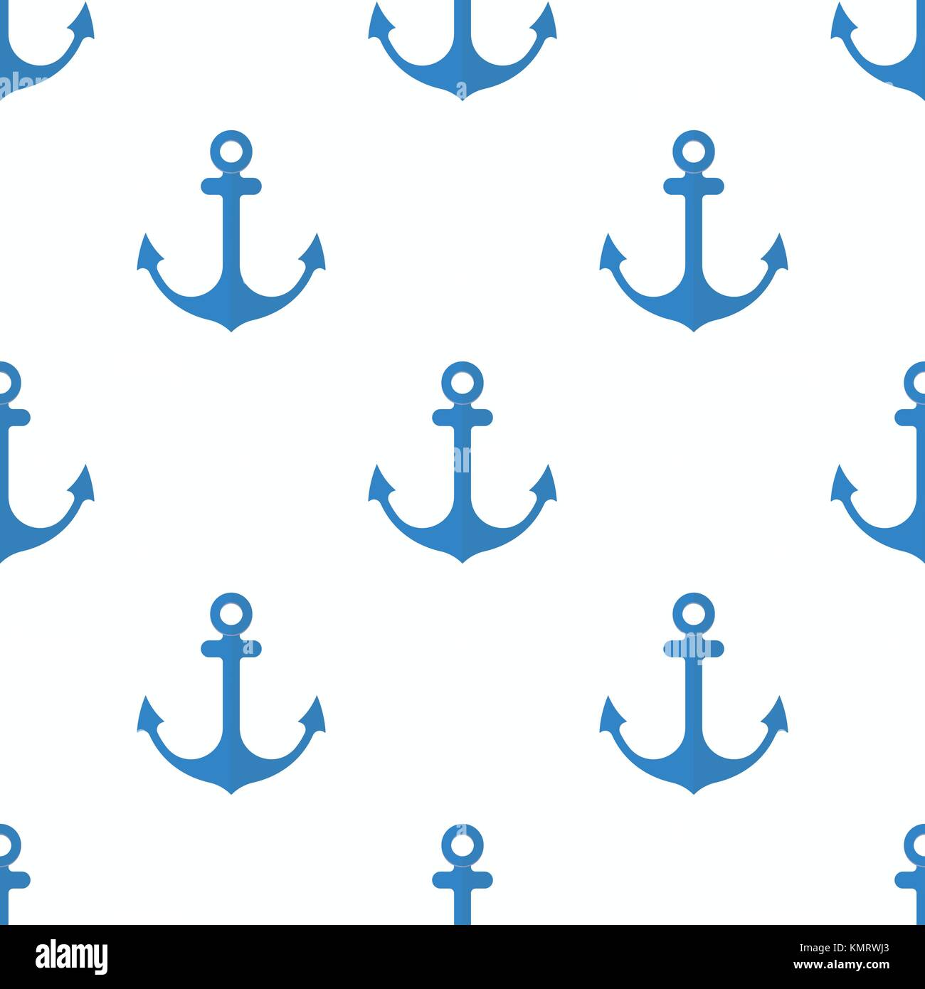 Anchor Seamless Pattern flat design Vector Illustration Stock Vector ...