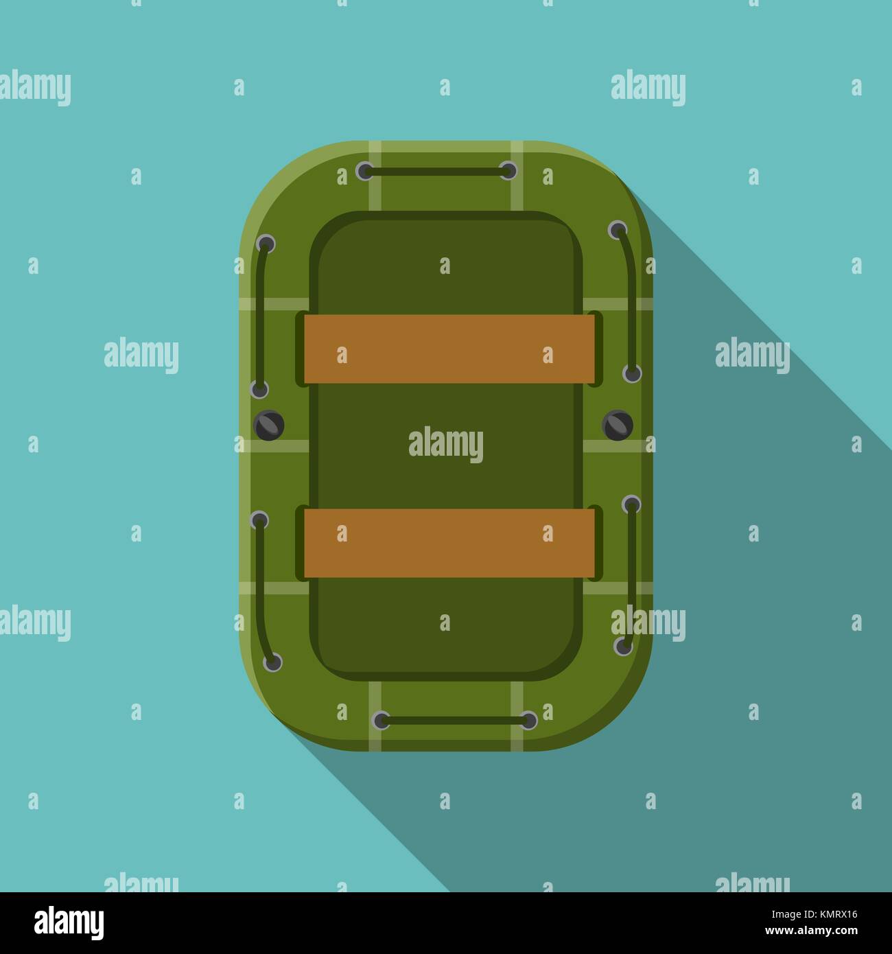 Flat design modern vector illustration of raft icon, camping, hiking ...