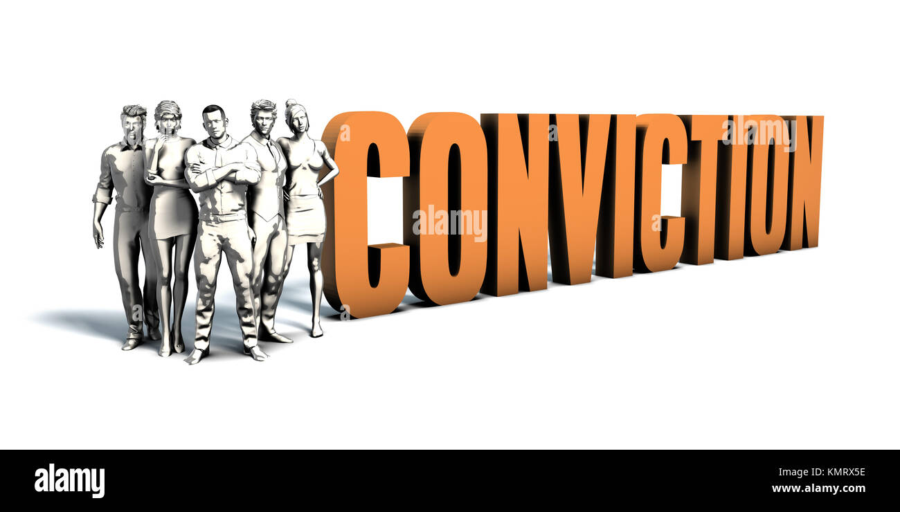 Business People Team Focusing on Improving Conviction as a Concept Stock Photo