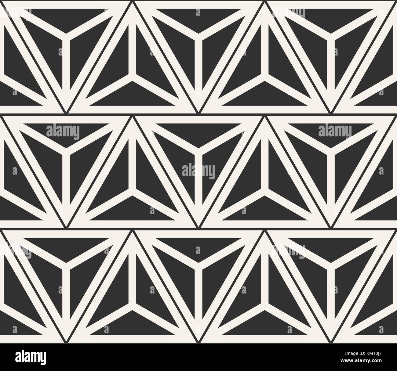 Vector seamless lines pattern. Modern stylish triangle shapes texture ...