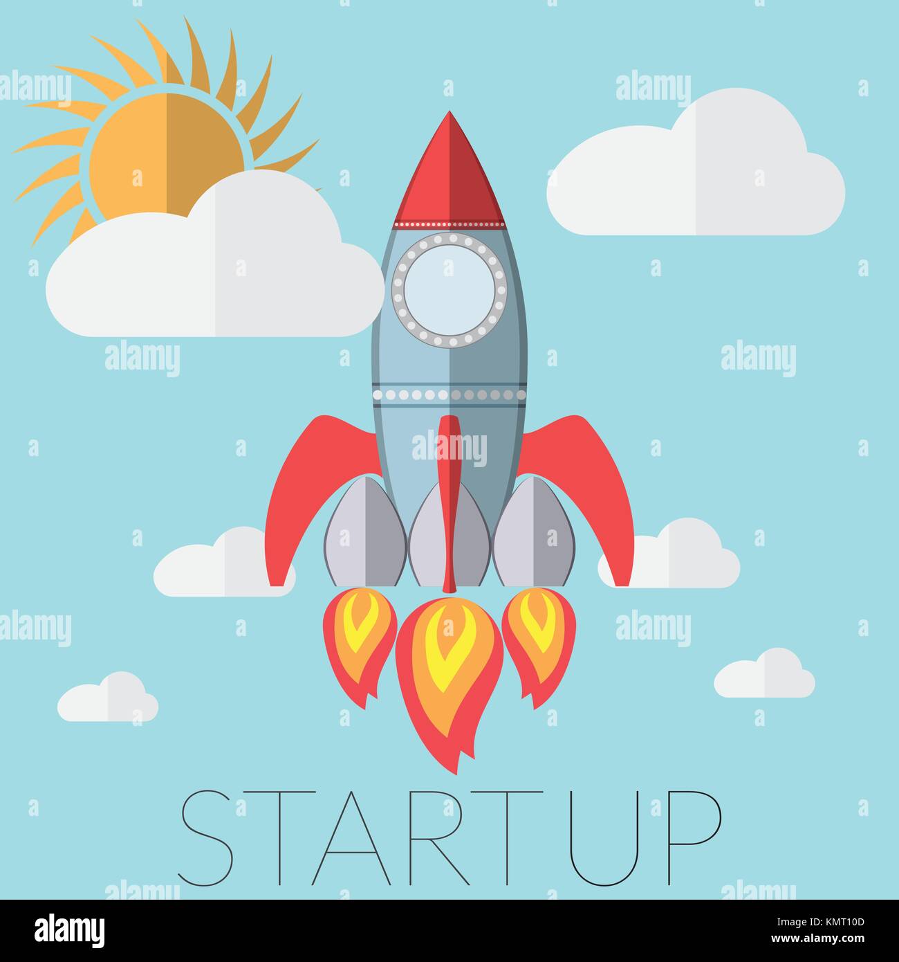 Flat design modern vector illustration concept for new business project ...