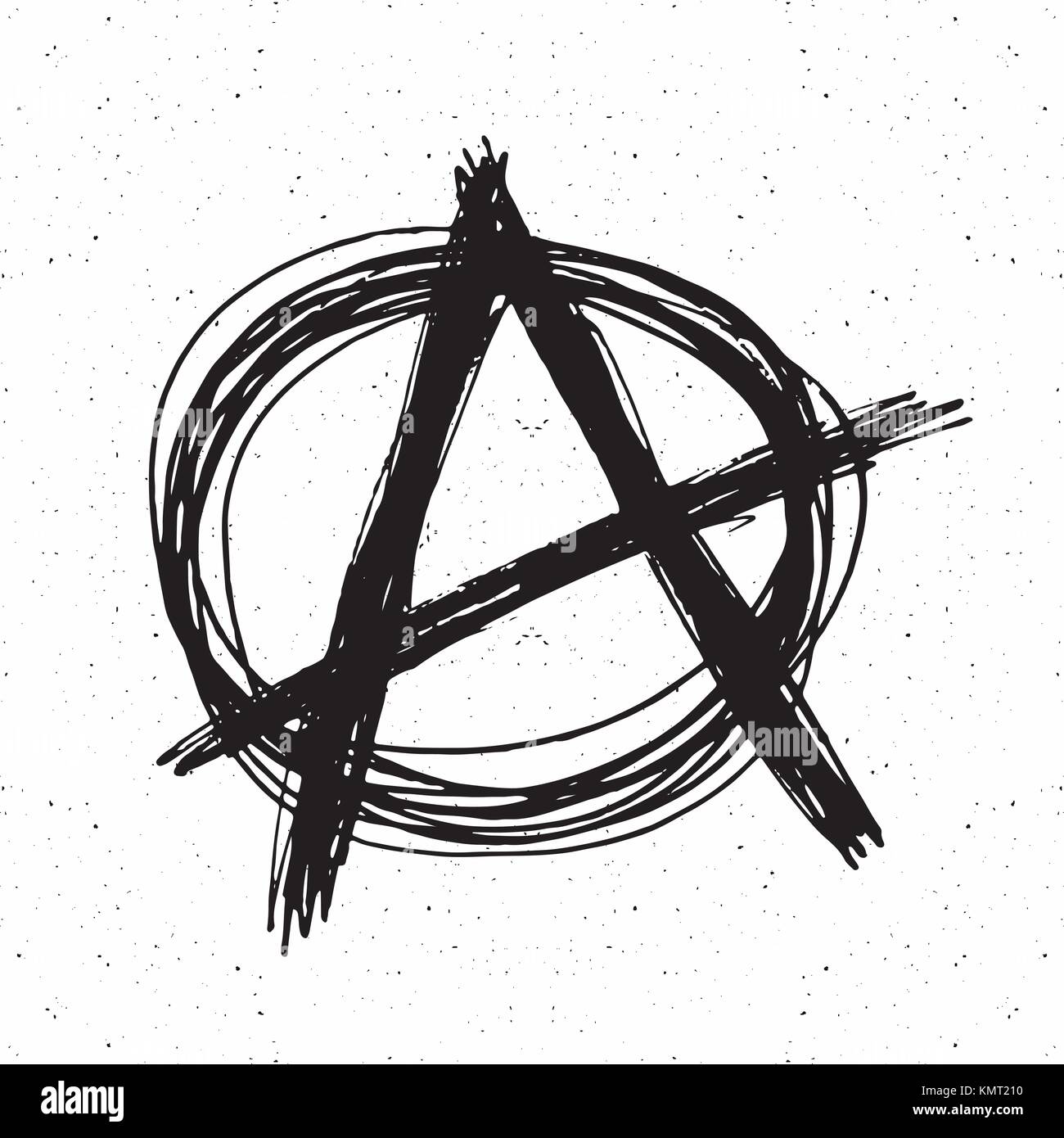 Anarchy symbol design anarchism icon punk emblem Vector Image
