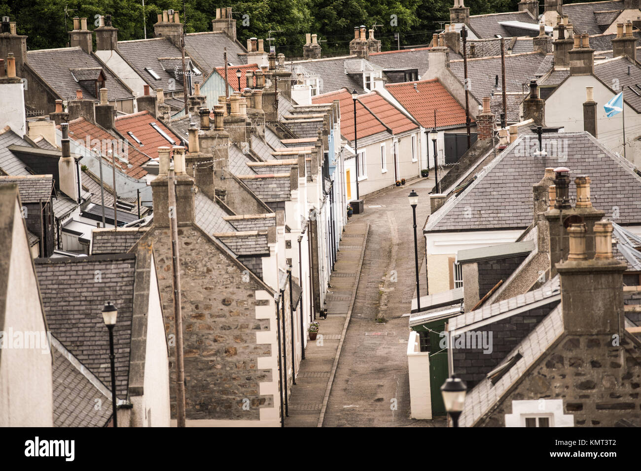 Cullen Panorama In Scottish Highlands Traditional Rustic Stone