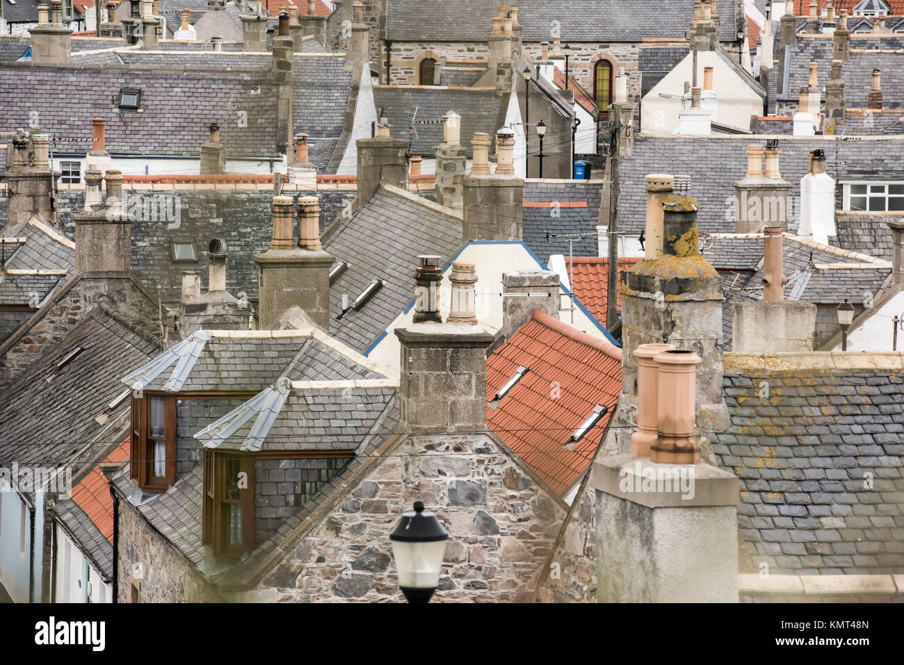 Cullen Panorama In Scottish Highlands Traditional Rustic Stone