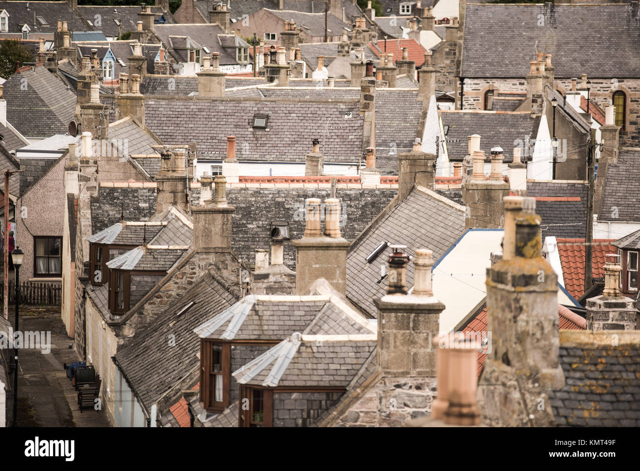 Cullen Panorama In Scottish Highlands Traditional Rustic Stone
