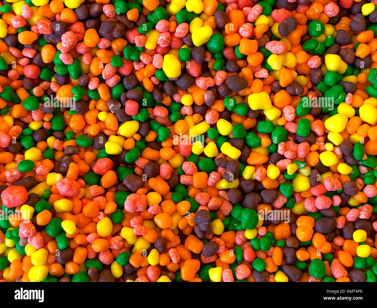 Colorful rock candy background close up Stock Photo
