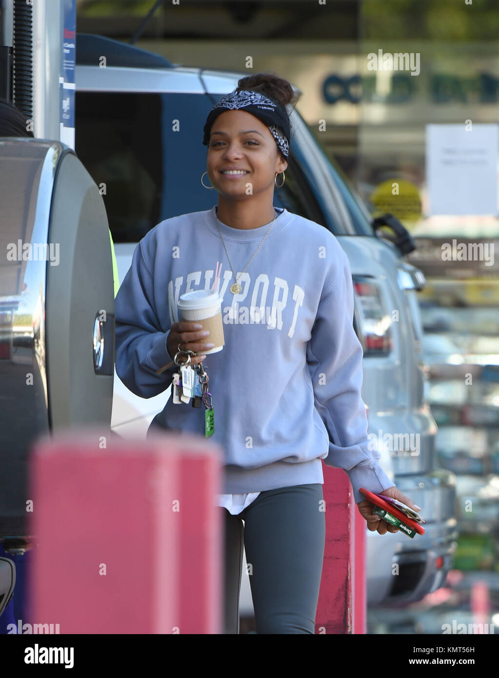 Christina Milian goes to a gas station with a friend Featuring ...