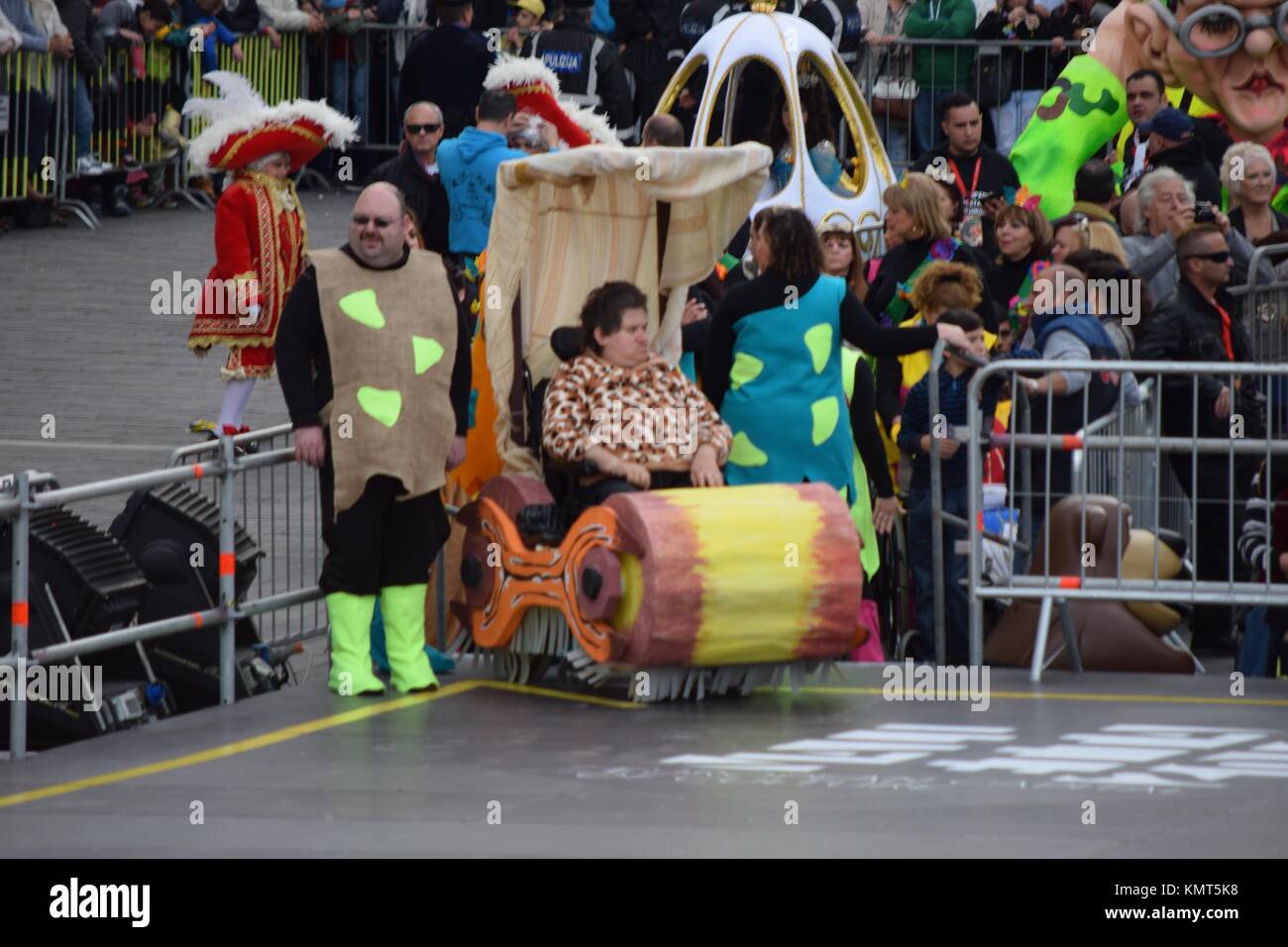 Flintstones at the carnival Stock Photo