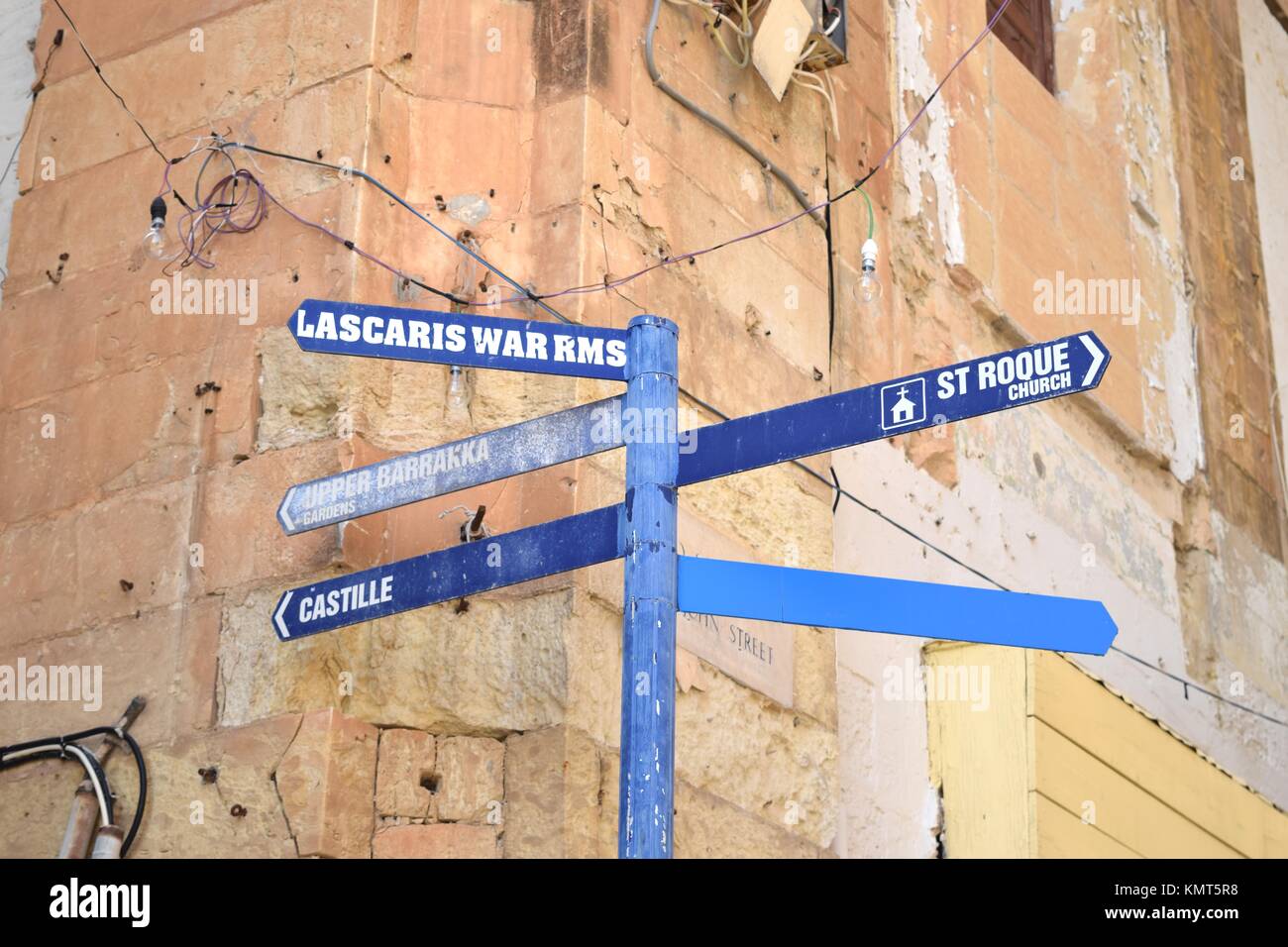 Sign in Malta Stock Photo Alamy