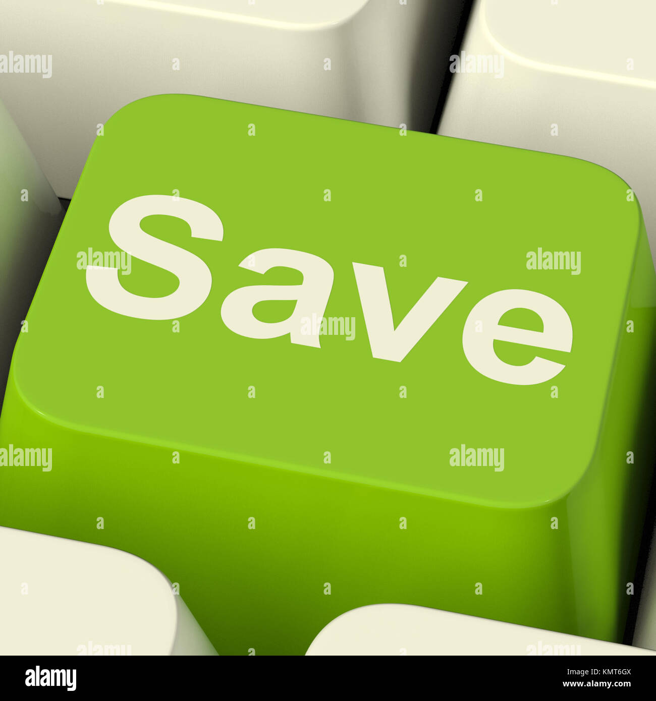Save Computer Key As Symbol For Discount Or Promotion Stock Photo