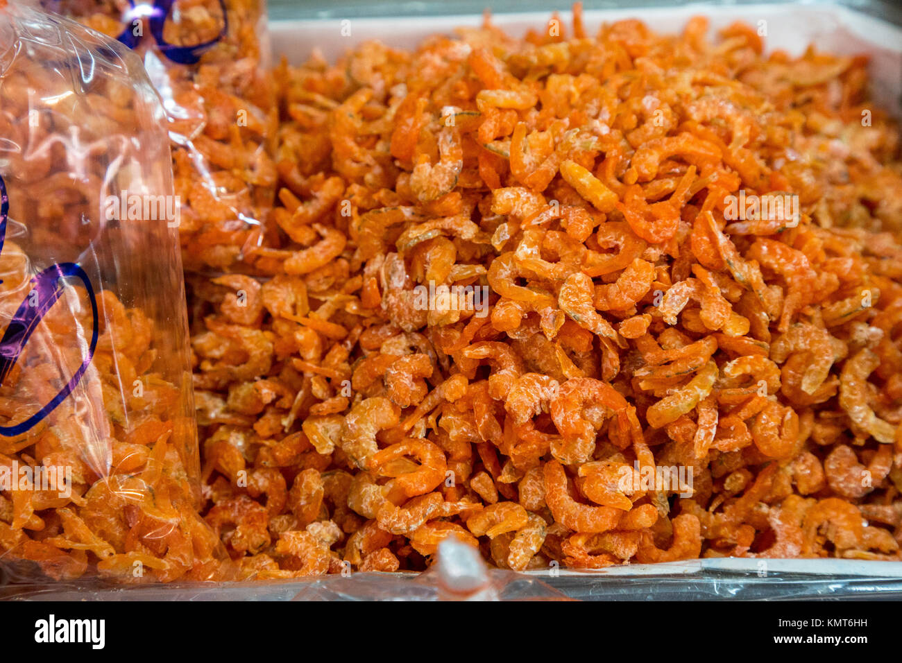 Bangkok, Thailand. Dried Shrimp, Chinese Food Market, Chinatown Stock