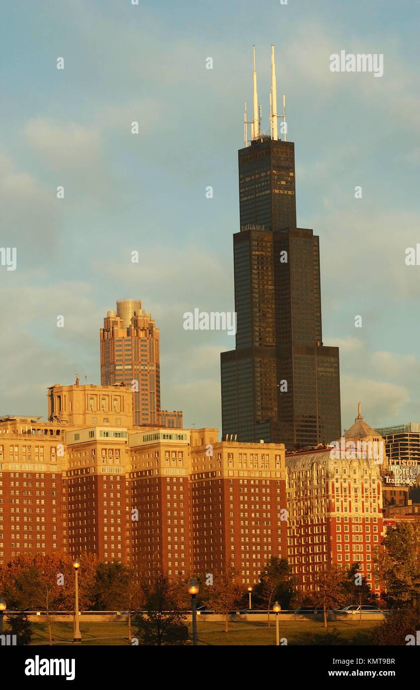 Chicago, Illinois, High rise buildings in Chicago Stock Photo Alamy