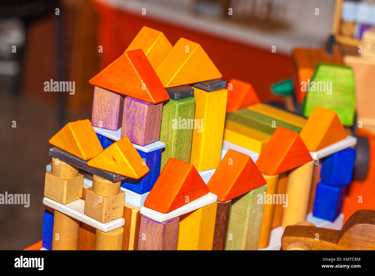 handmade wooden toys Stock Photo - Alamy