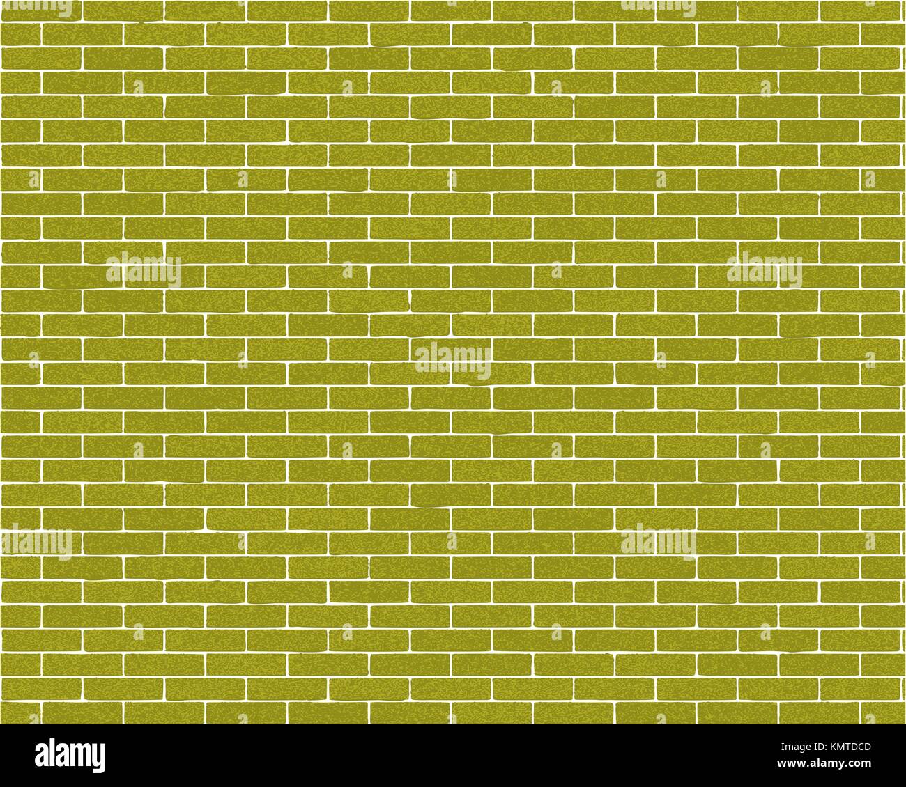 the walls are made of bricks of green Stock Vector