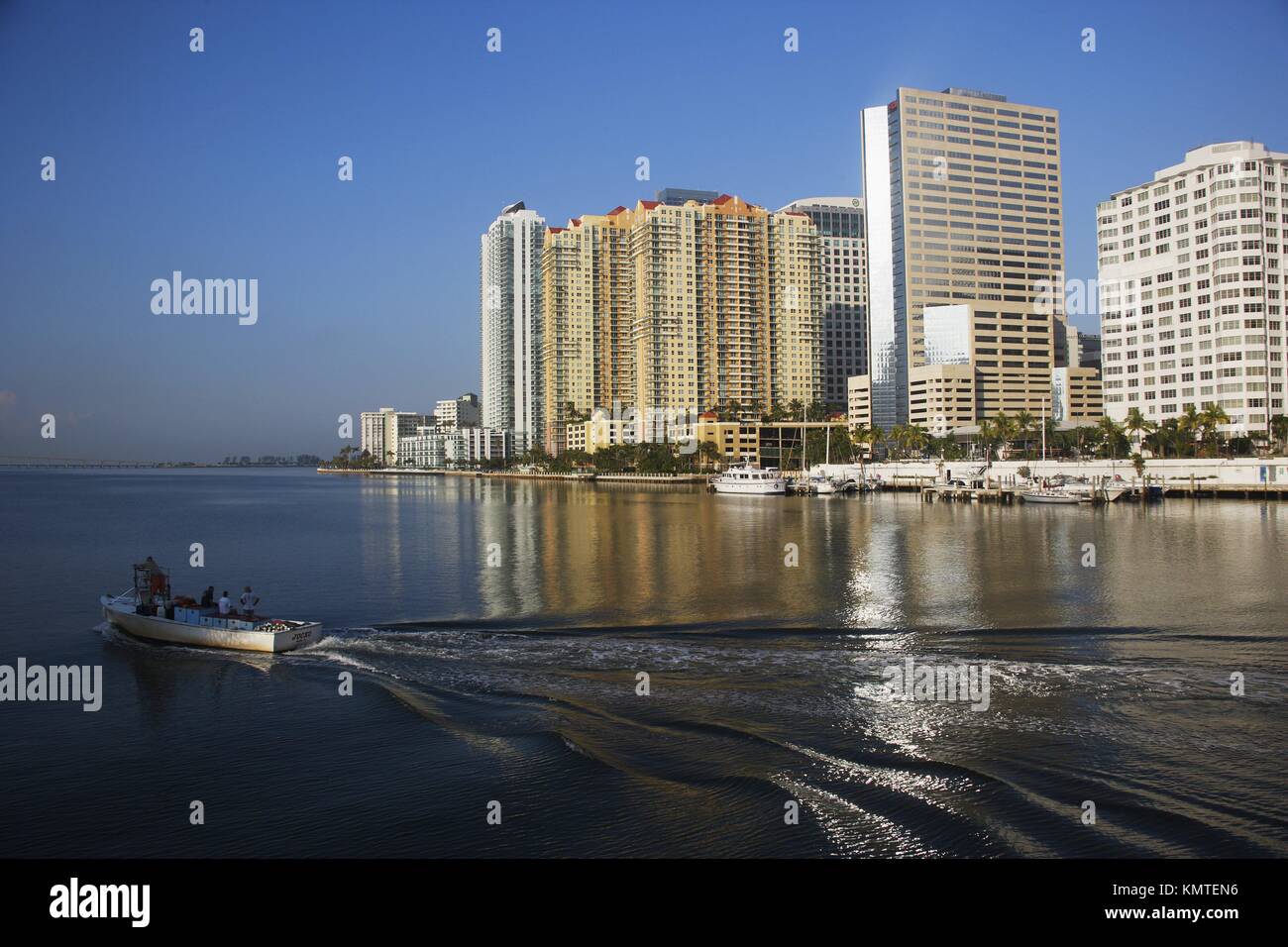 Panoramic Of Miami Florida Stock Photo Alamy